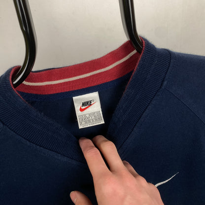 90s Nike Sweatshirt Blue XL