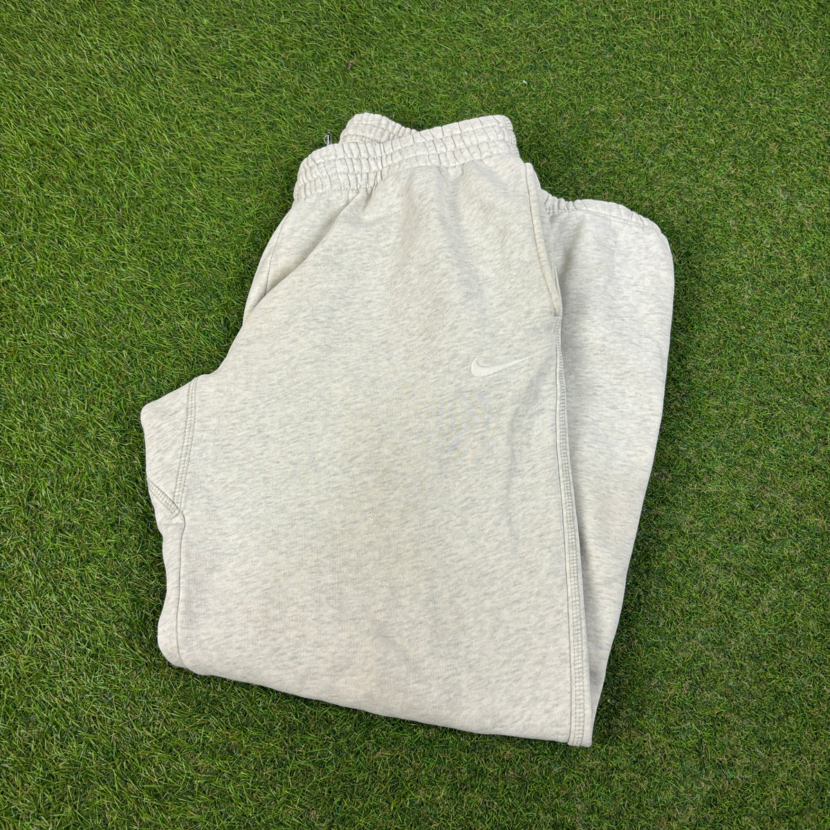00s Nike Baggy Wide Leg Cotton Joggers Grey Medium