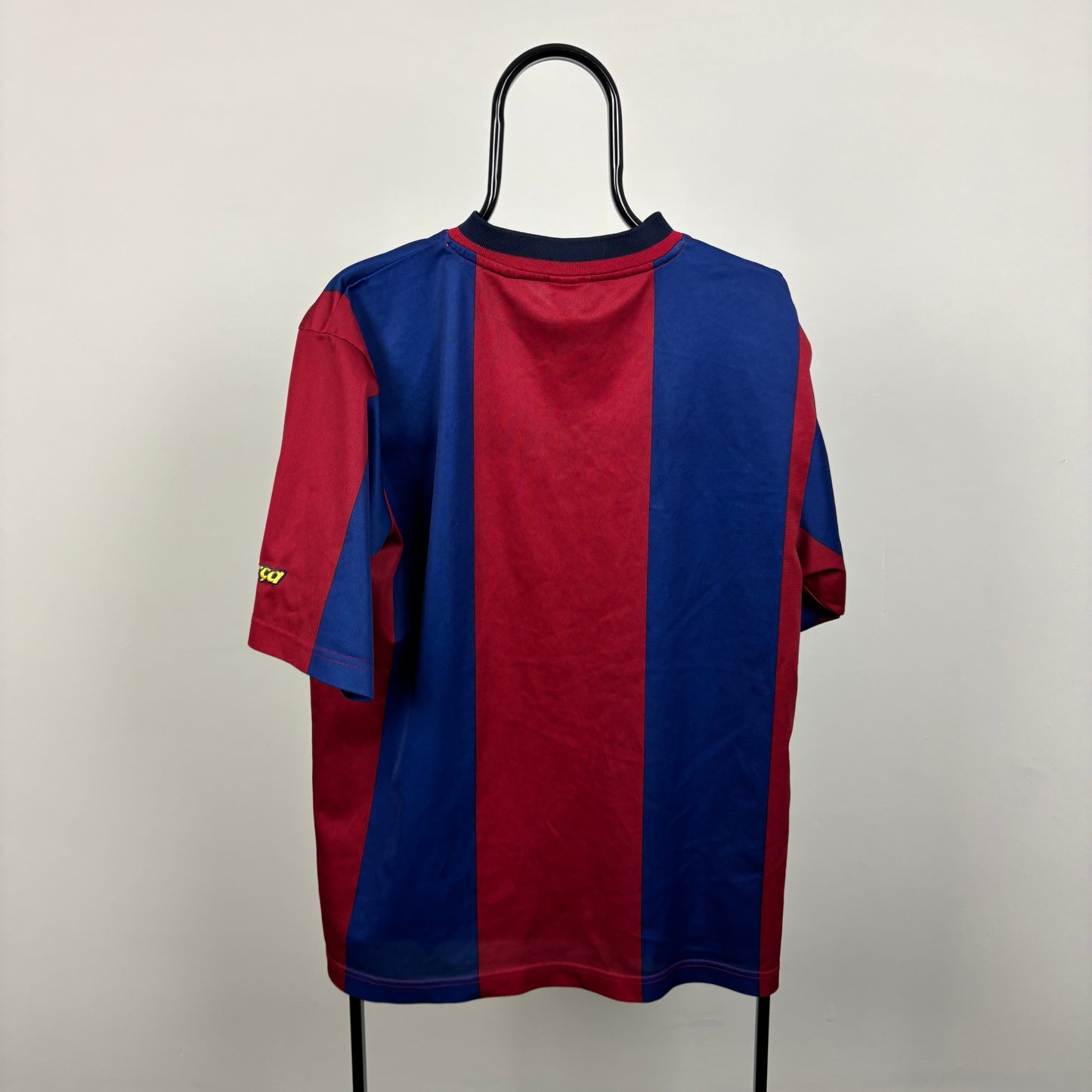 90s Nike Barcelona Football Shirt T-Shirt Red Large