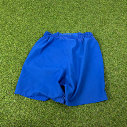 00s Nike Brazil Football Shorts Blue Small