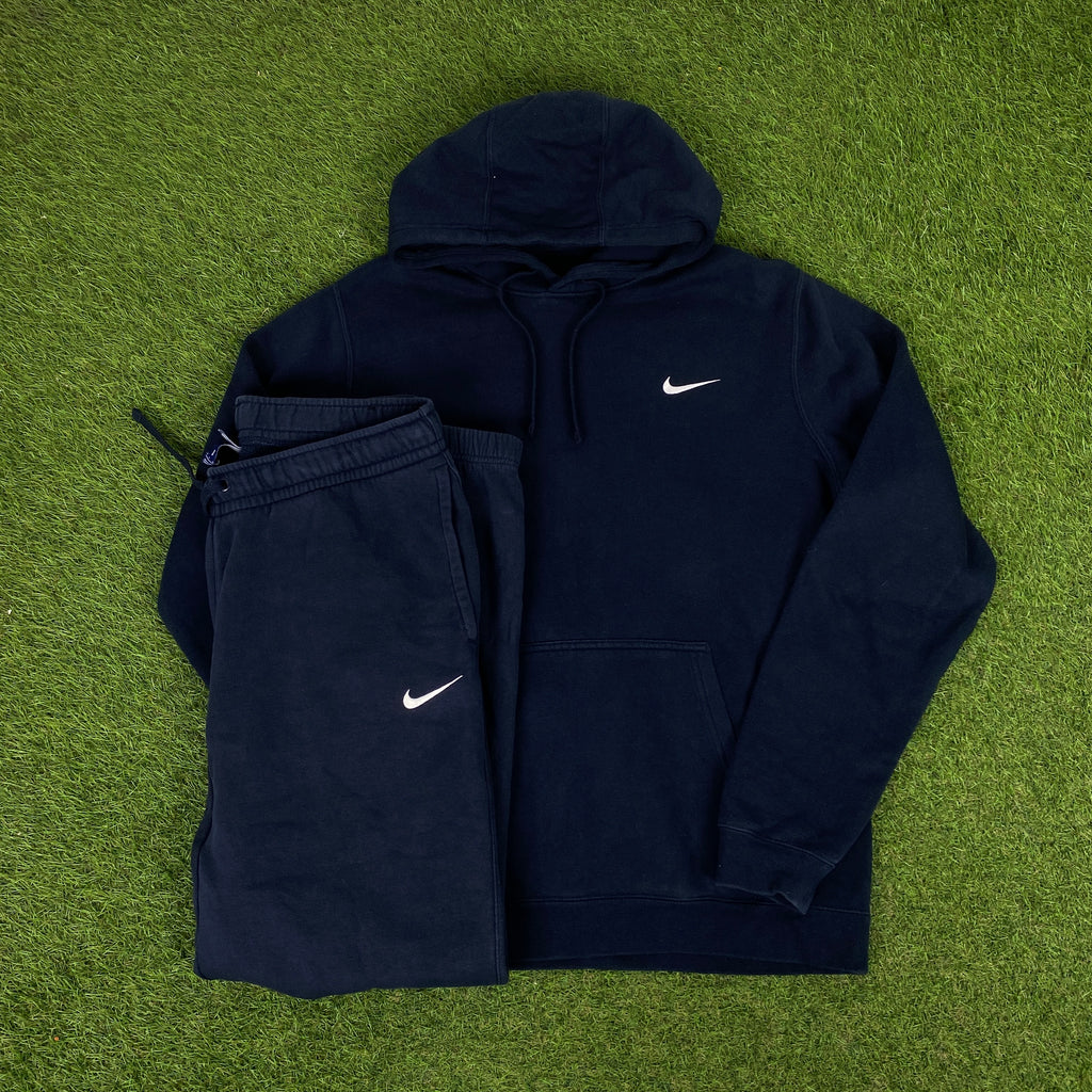 90s Nike Yankees Centre Swoosh Hoodie Blue Large – Clout Closet