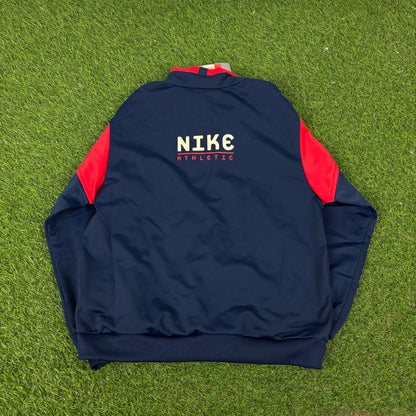 00s Nike Piping Tracksuit Jacket + Joggers Set Blue Youth Large