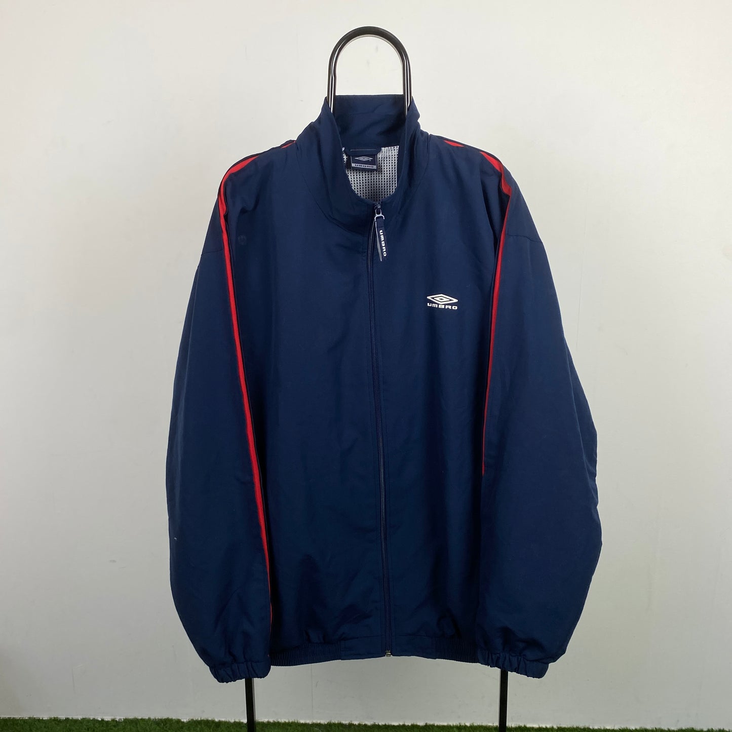 Retro Umbro Windbreaker Jacket Blue XL