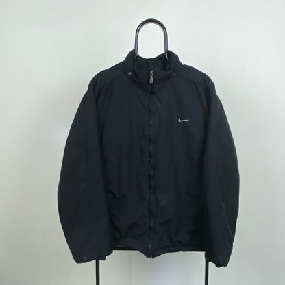 90s Nike Puffer Jacket Black Large