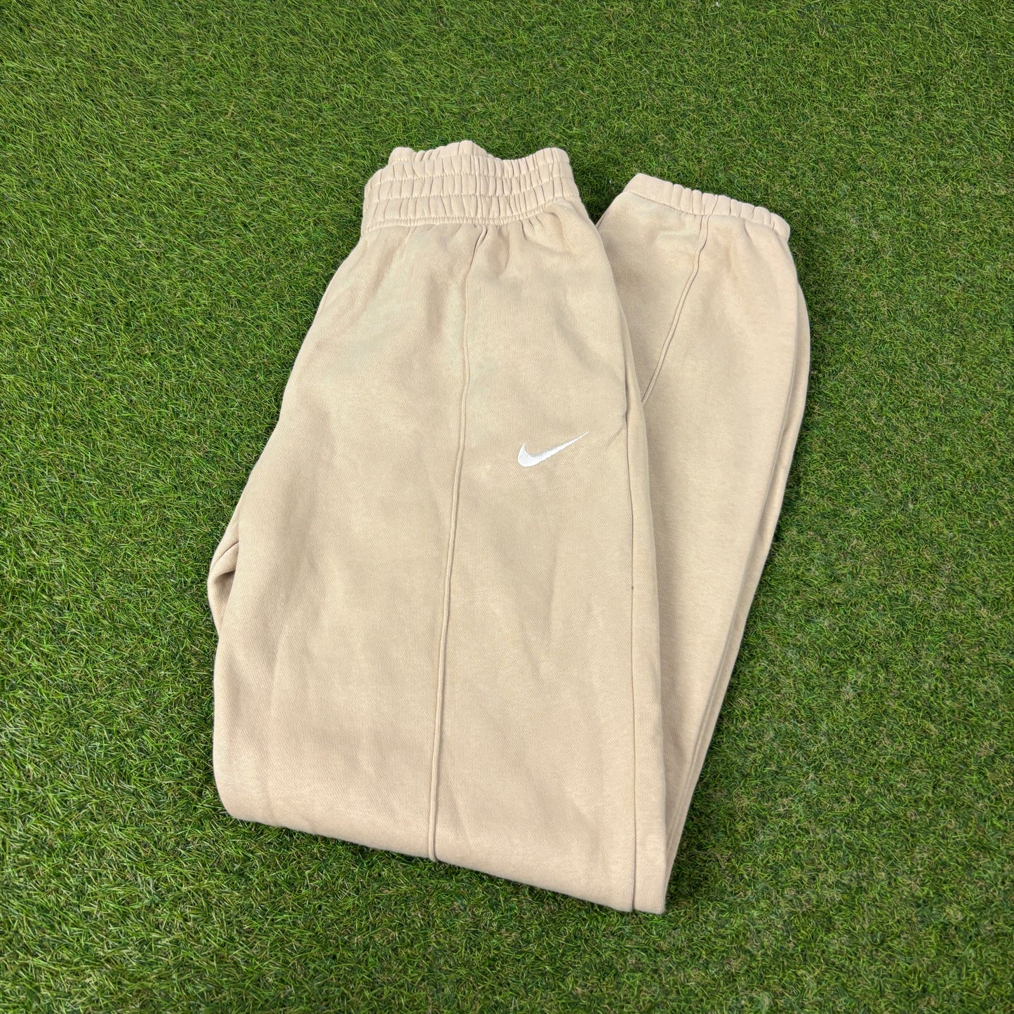 00s Nike Wide Leg Cotton Joggers Brown XS