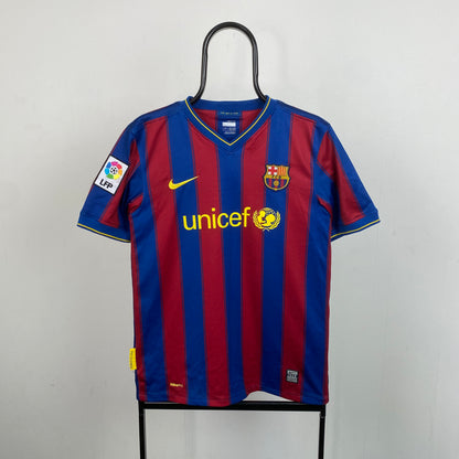 00s Nike Barcelona Ibrahimovic Football Shirt T-Shirt Red Small