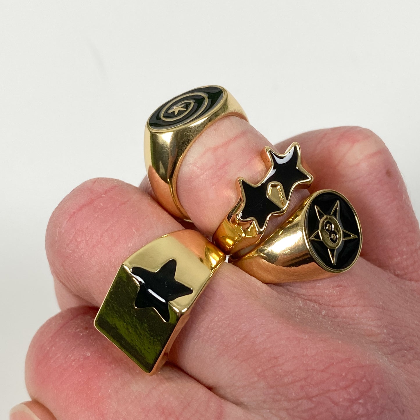 Spiral Star Ring Gold