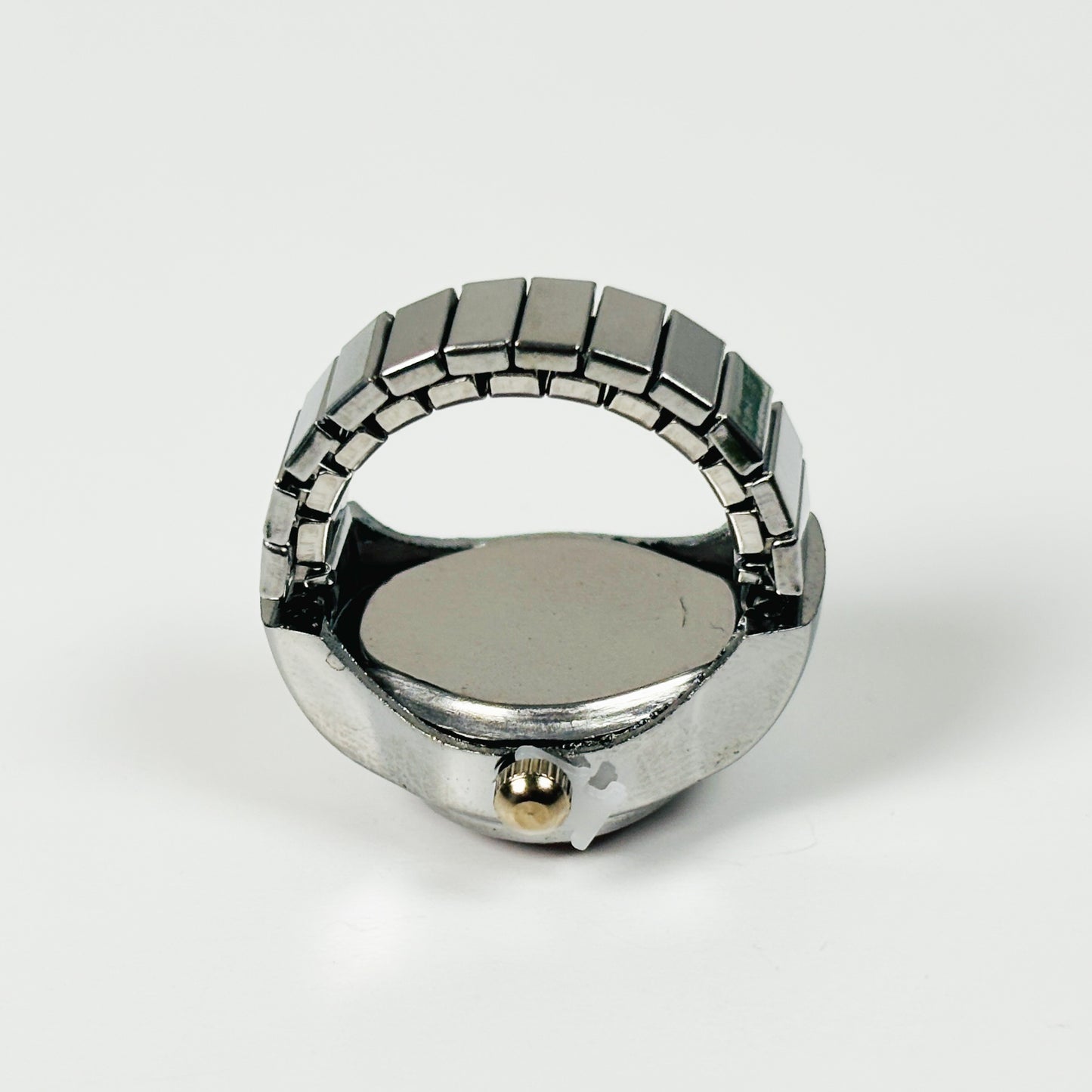 Retro Oval Watch Ring Adjustable Red