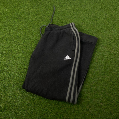 00s Adidas Cotton Joggers Grey Large