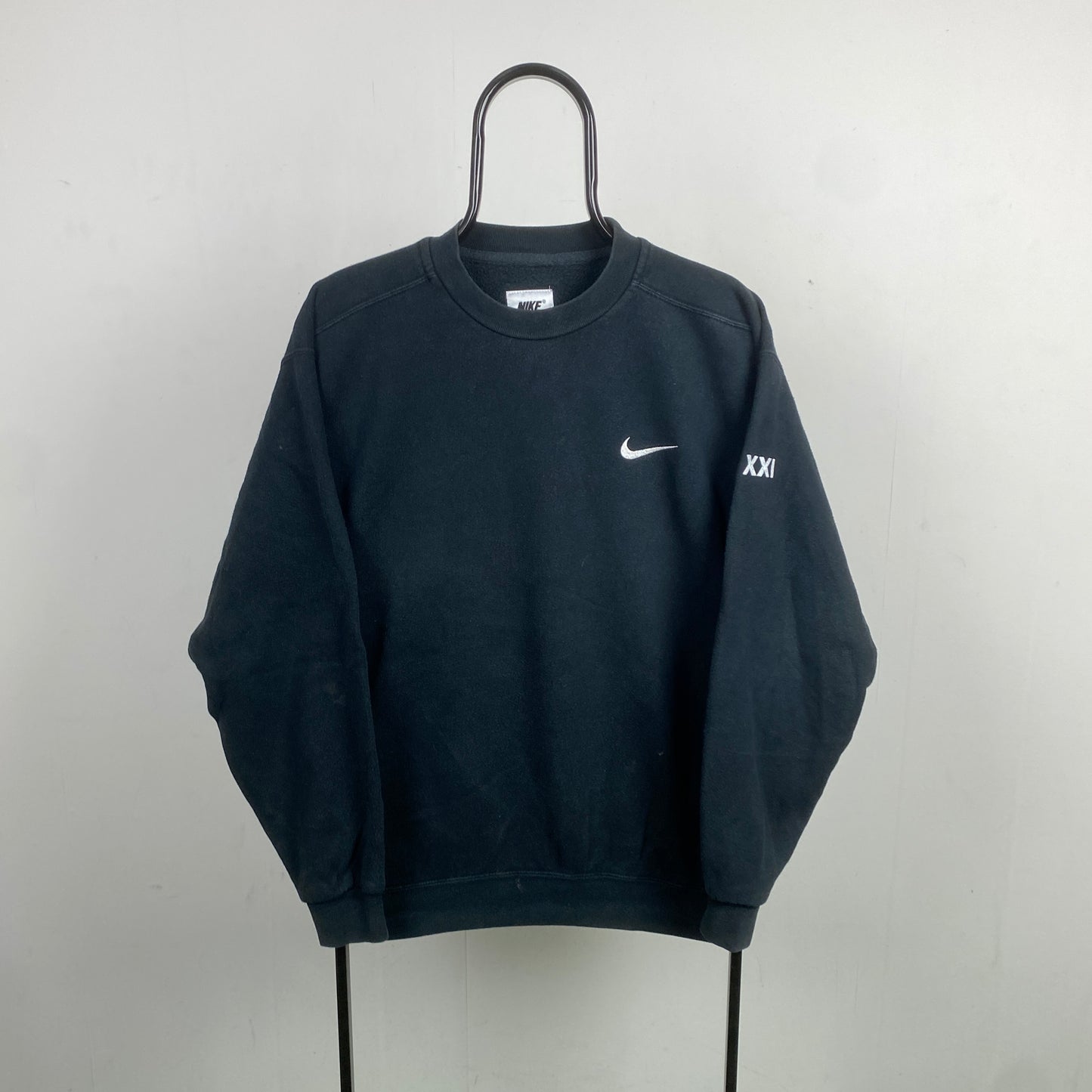 90s Nike Sweatshirt Black Medium