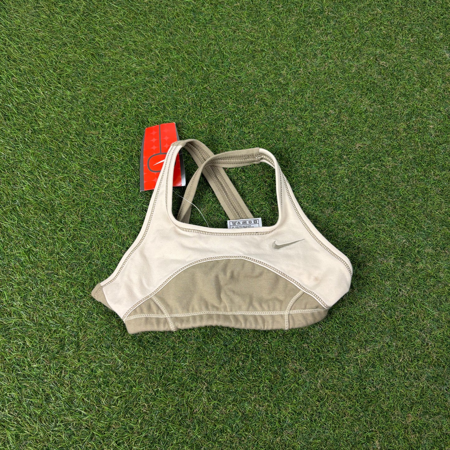 00s Nike Sports Bra T-Shirt Brown XS