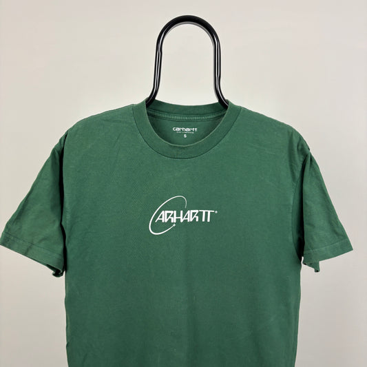 00s Carhartt Orbit T-Shirt Green Small