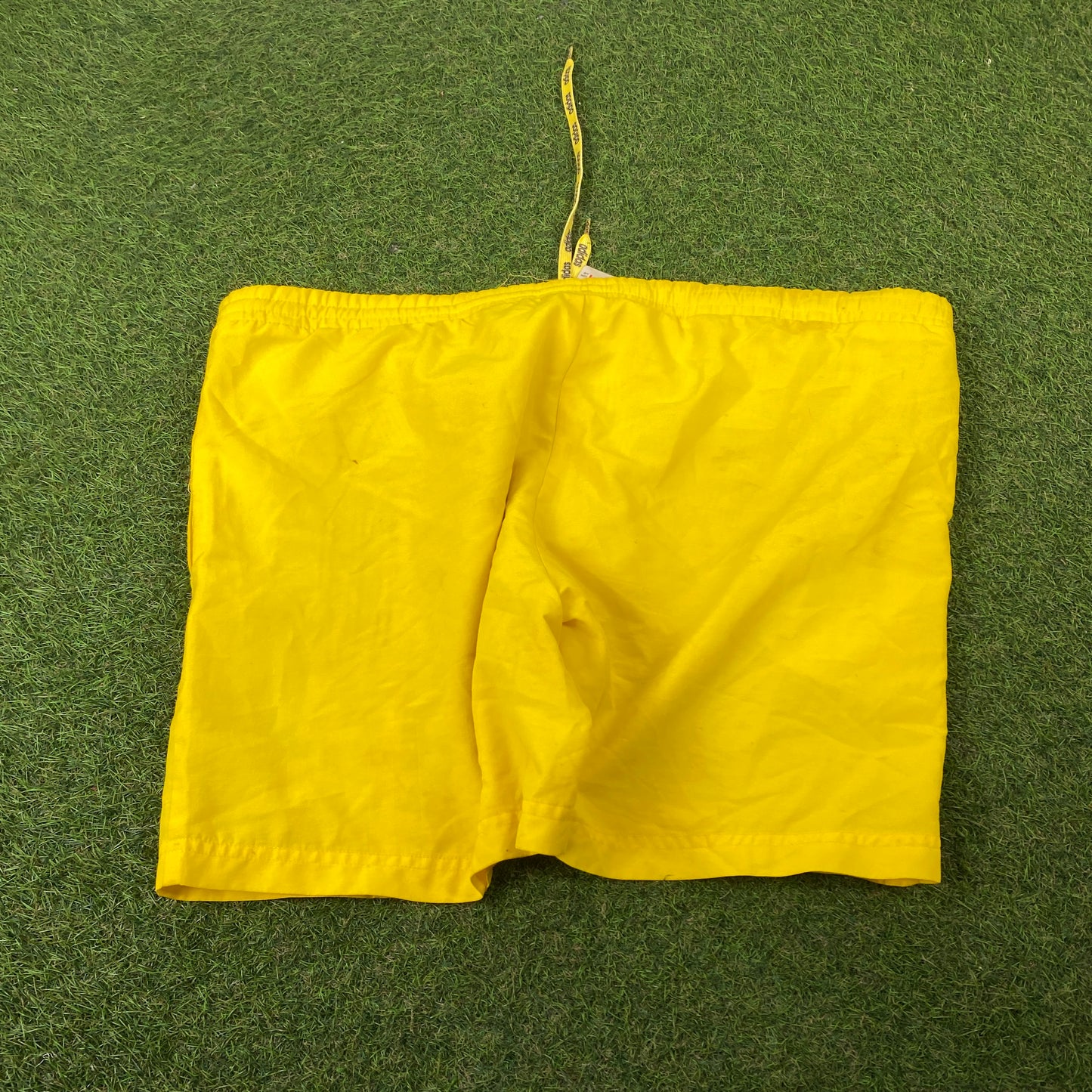 90s Adidas Swim Shorts Yellow Large