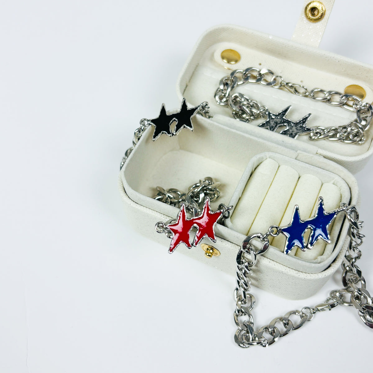 Vintage Star Outline Bracelet Silver