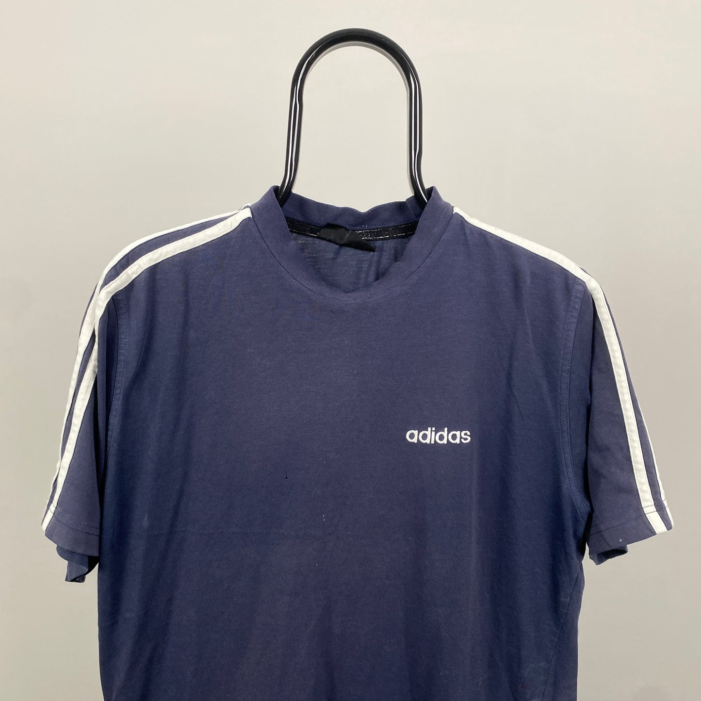 90s Adidas T-Shirt Blue Medium