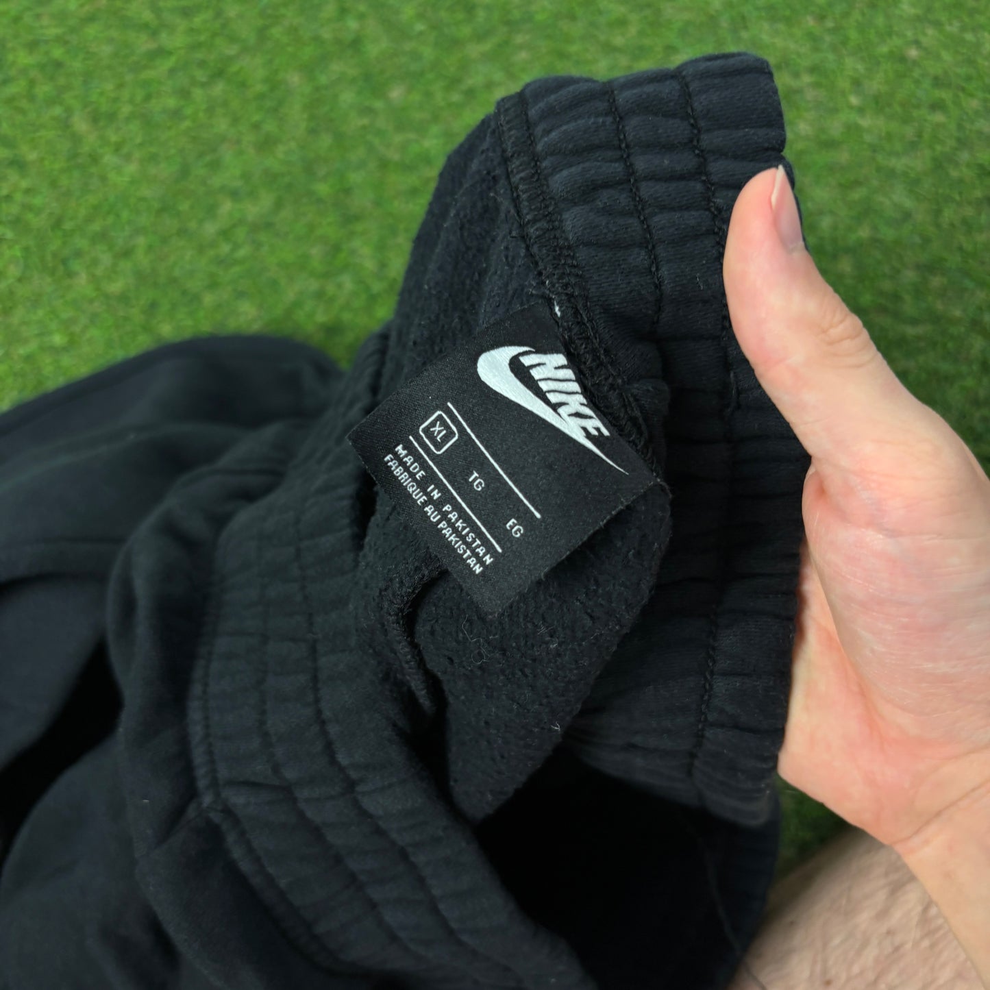 00s Nike Wide Leg Cotton Joggers Black XL