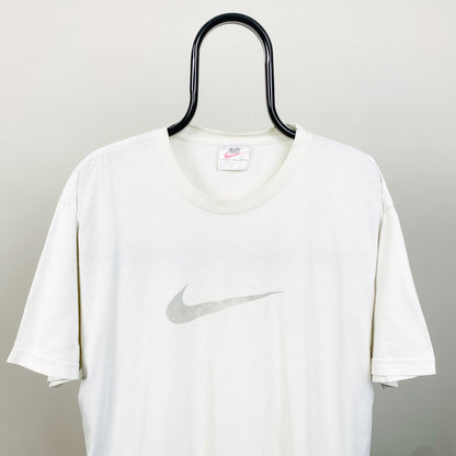 90s Nike Swoosh T-Shirt White Large