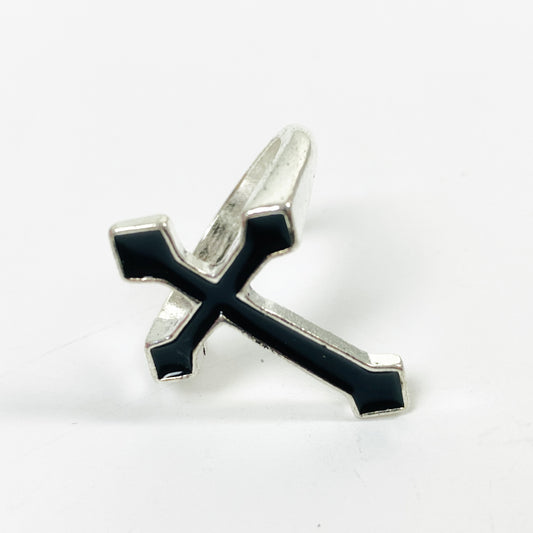 Retro Vintage Cross Ring Silver