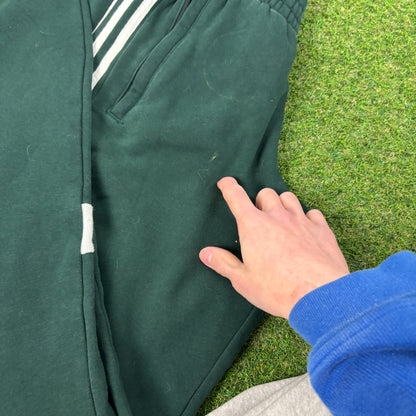 00s Adidas Cotton Joggers Green Medium