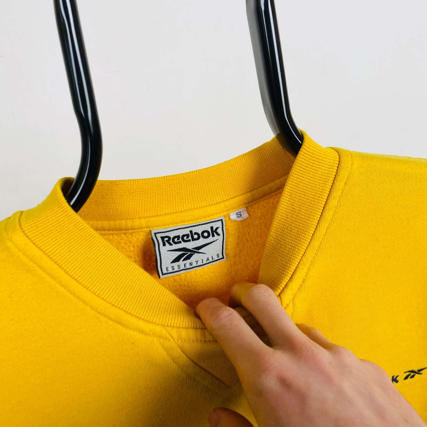 Retro Reebok Sweatshirt Yellow Small