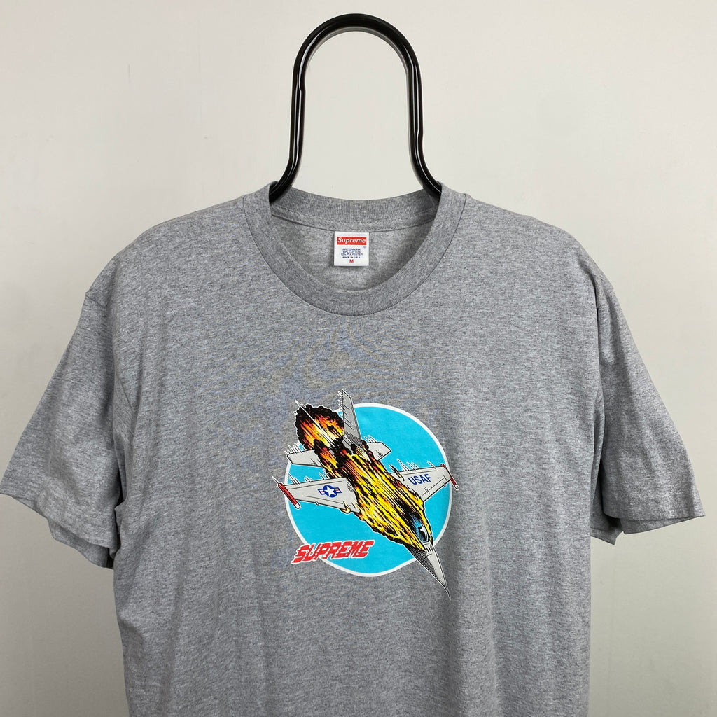 Retro Supreme Crash T-Shirt Grey Medium