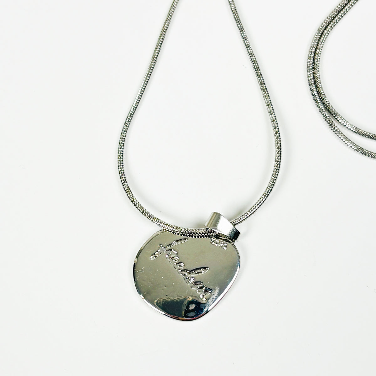 Vintage Owl Necklace Silver