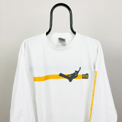00s Nike ACG Snowboarding Long Sleeve T-Shirt White Medium