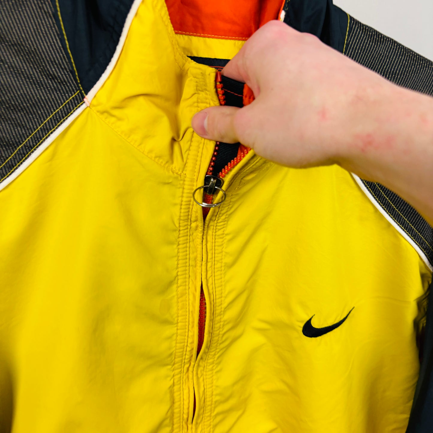 90s Nike ACG Packable Windbreaker Jacket Yellow Medium