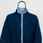 Retro Levis Fleece Sweatshirt Blue Medium