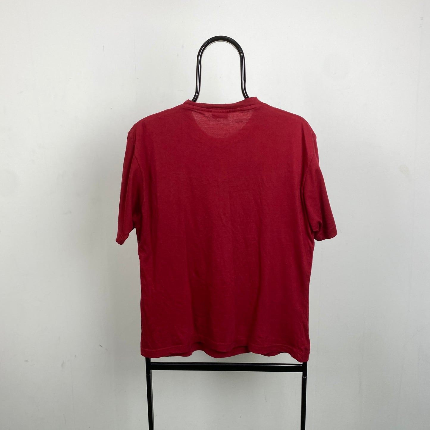Retro Reebok Julen Guerrero Football T-Shirt Red Small