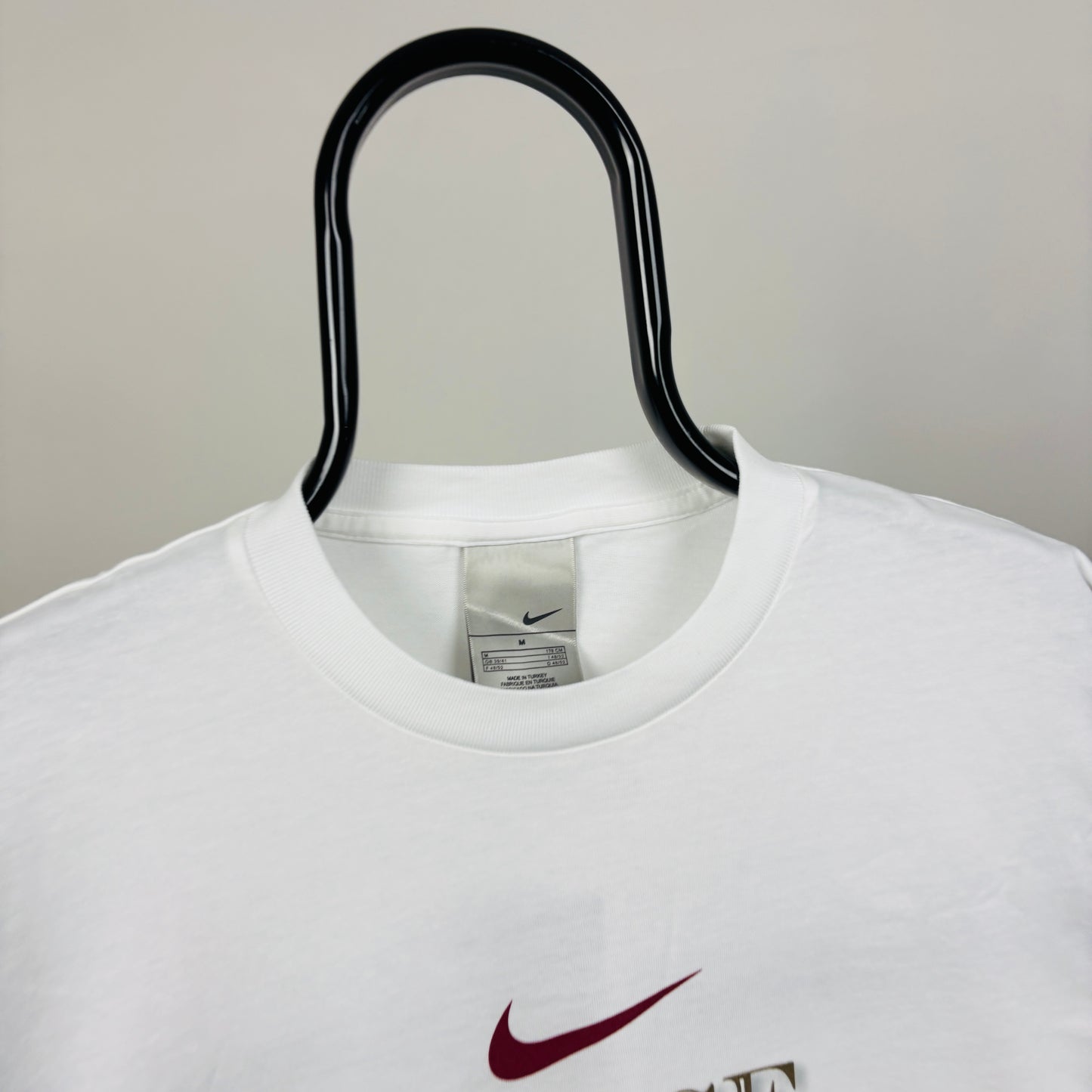 00s Nike Roman Numeral T-Shirt White Medium