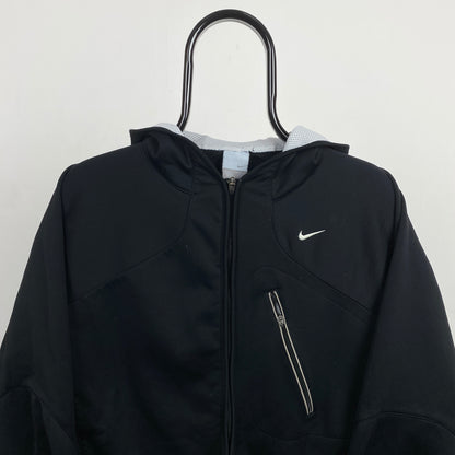 00s Nike Soft Shell Hoodie Black Medium