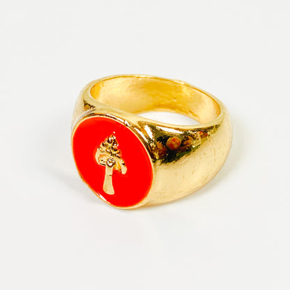 Retro Vintage Spade Ring Gold