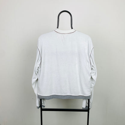 90s Nike Towelling Sweatshirt White XS
