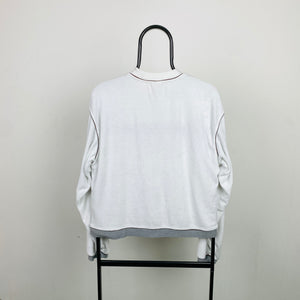 90s Nike Towelling Sweatshirt White XS
