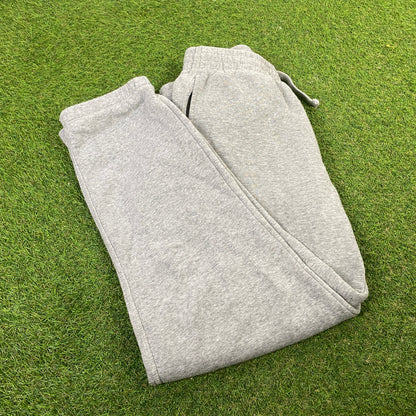 00s Nike Wide Leg Cotton Joggers Grey Small