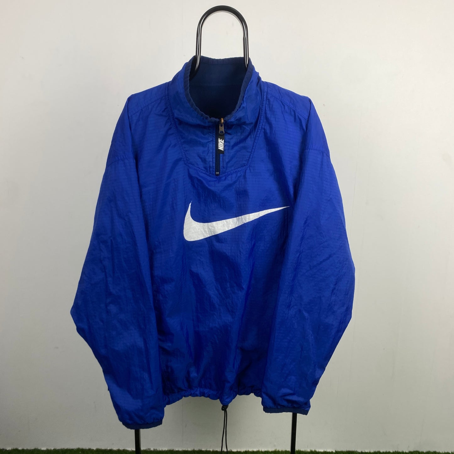 00s Nike Reversible Fleece Coat Jacket Blue XL