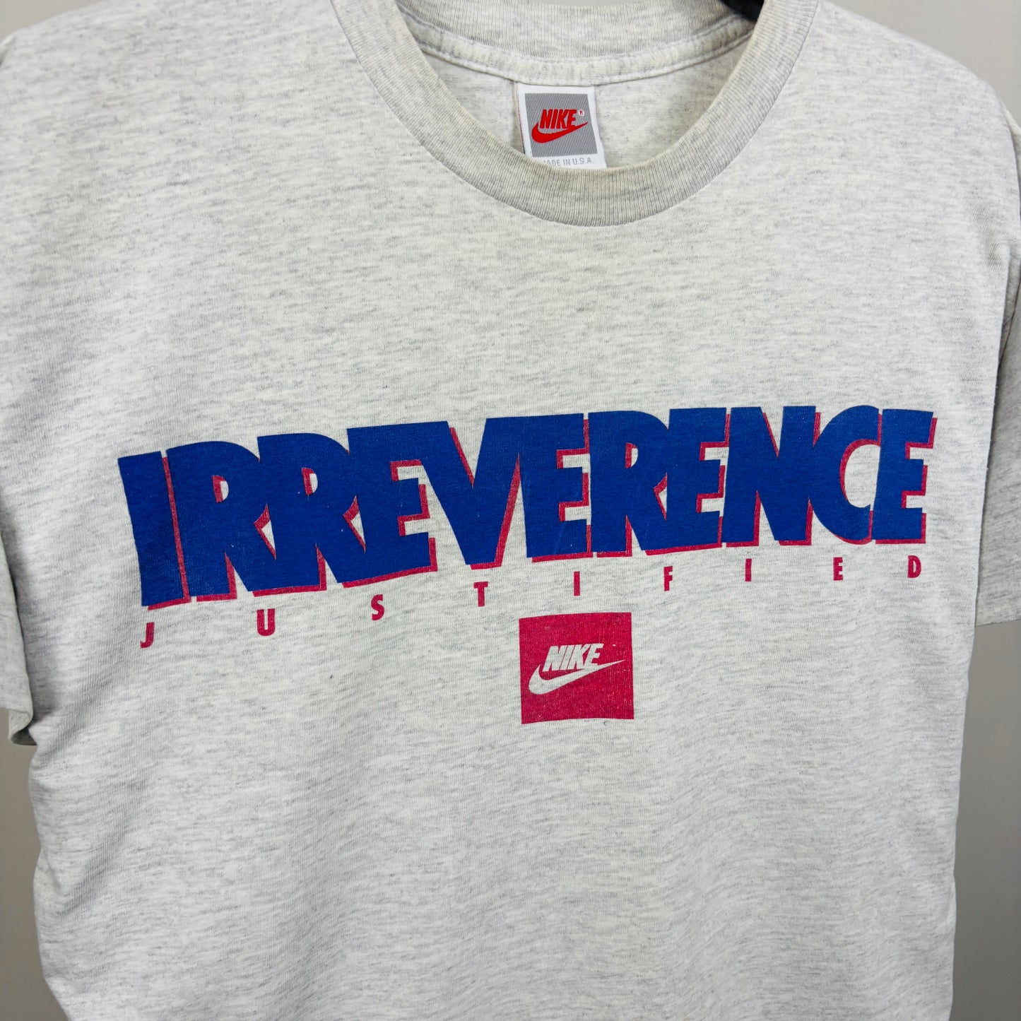 90s Nike Irreverence Justified T-Shirt Grey Large