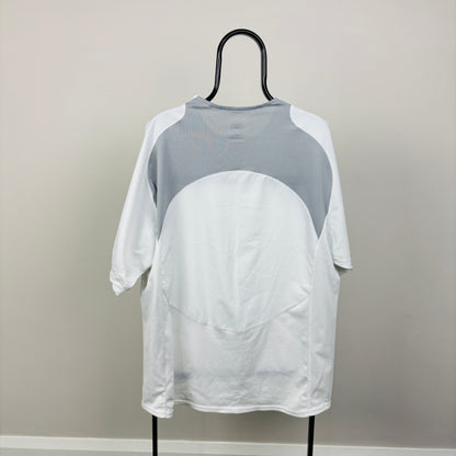 00s Nike T90 Football Shirt T-Shirt White XL