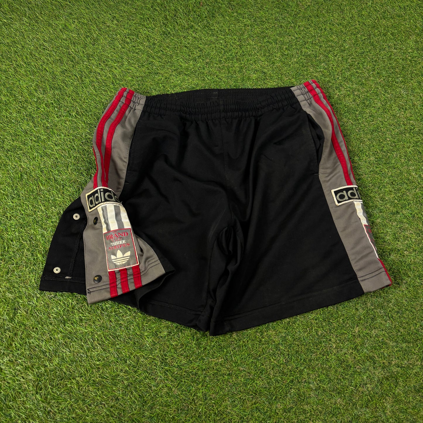 90s Adidas Popper Shorts Black Small