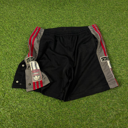 90s Adidas Popper Shorts Black Small