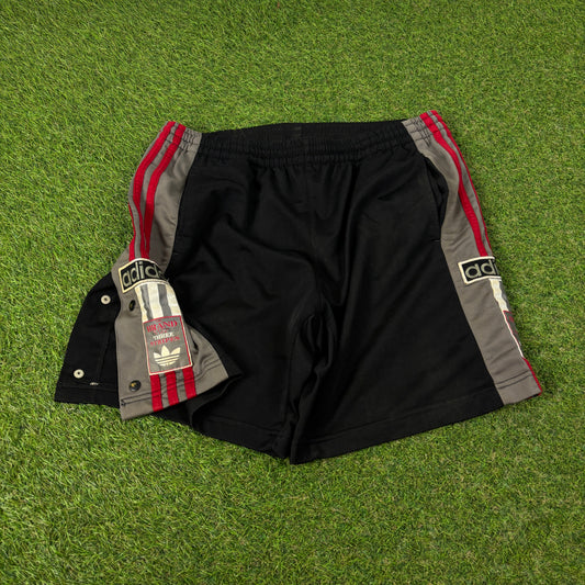 90s Adidas Popper Shorts Black Small