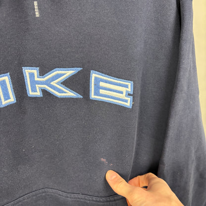 90s Nike Hoodie Blue Small