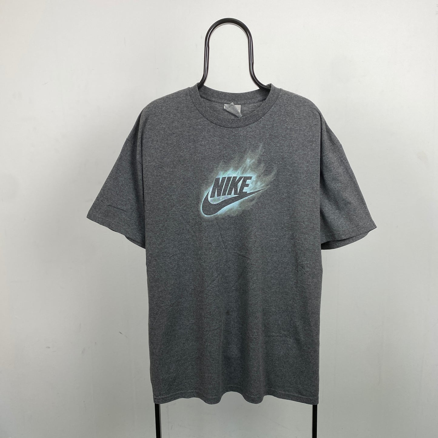 00s Nike Go Like Hell Flame T-Shirt Grey XL