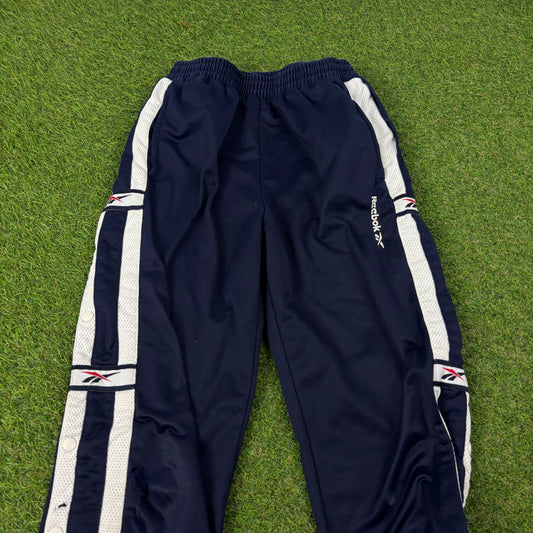 90s Reebok Popper Joggers Blue Small