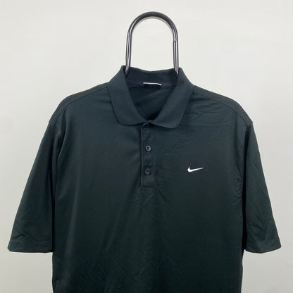 00s Nike Golf Polo Shirt T-Shirt Black XL