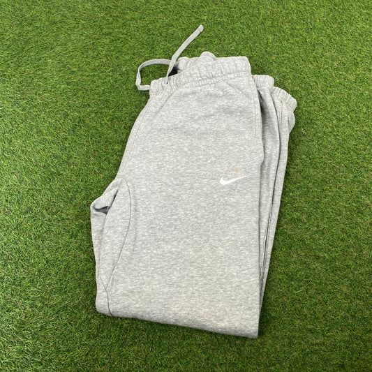 00s Nike Cotton Joggers Grey Small