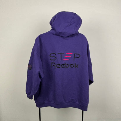90s Reebok Hoodie Purple Large