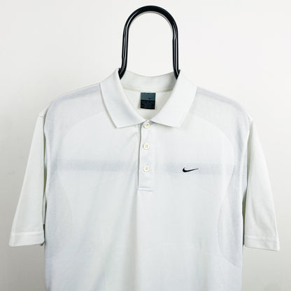 00s Nike Golf/Tennis Polo Shirt T-Shirt White XL