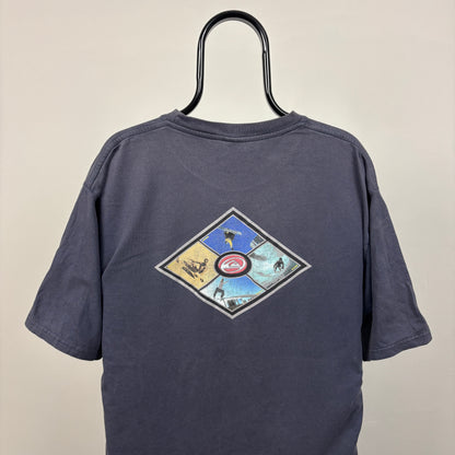 90s Quiksilver Surf T-Shirt Blue XL